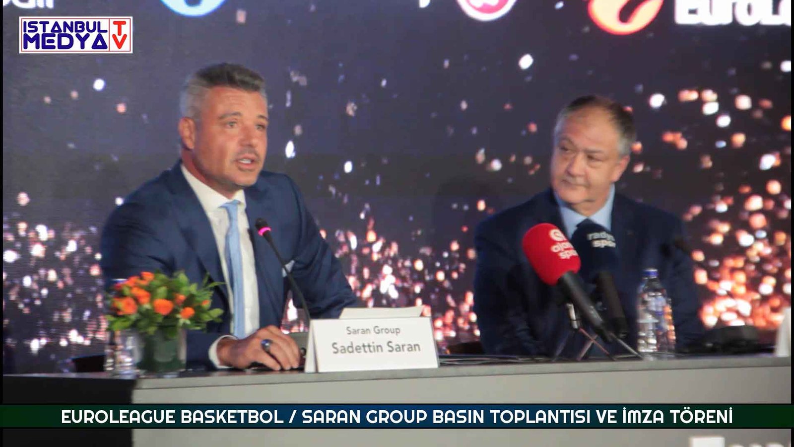 Euroleague basketbol saran group basın toplantısı ve İmza töreni