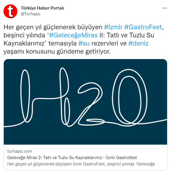 Geleceğe Miras 2 Tatlı ve Tuzlu Su Kaynaklarımız - İzmir Gastrofest