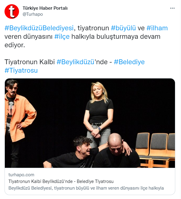 Tiyatronun Kalbi Beylikdüzü'nde - Belediye Tiyatrosu 1