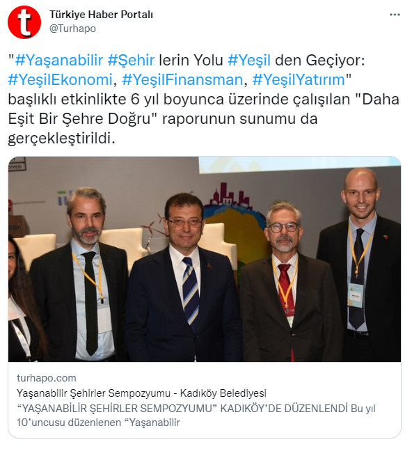 Yaşanabilir Şehirler Sempozyumu - Kadıköy Belediyesi 1