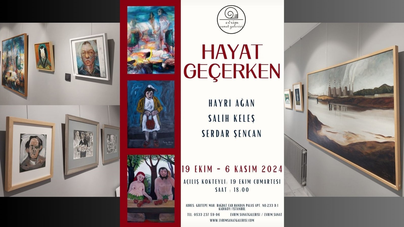 Evrim Sanat Galerisi’nde Büyük İlgi Gören Hayat Geçerken Sergisi Açıldı